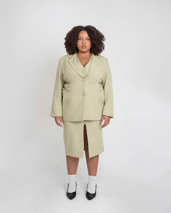 She Goes Onwards and Upwards - The Custom Hourglass Blazer