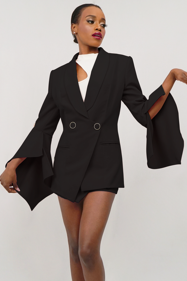 She’s A Cut Above The Rest - The Asymmetrical Suit - Jet